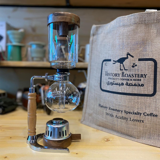 Syphon coffee maker wood