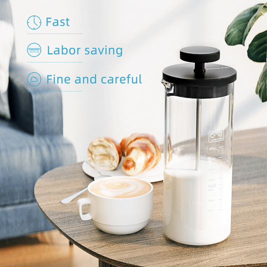 Manual Milk Frother- white 450ml