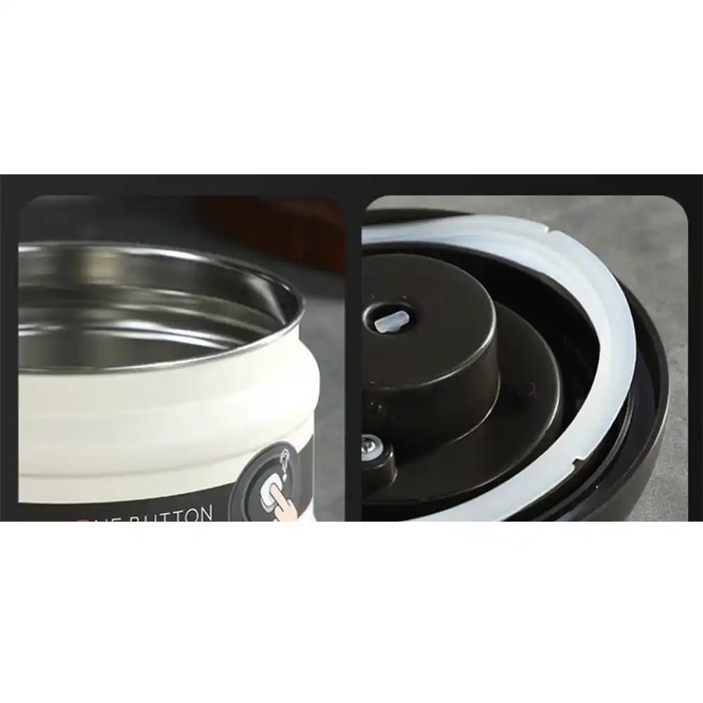 حافظة قهوة فاكيوم ستانلس ستيل سلفر 750ML