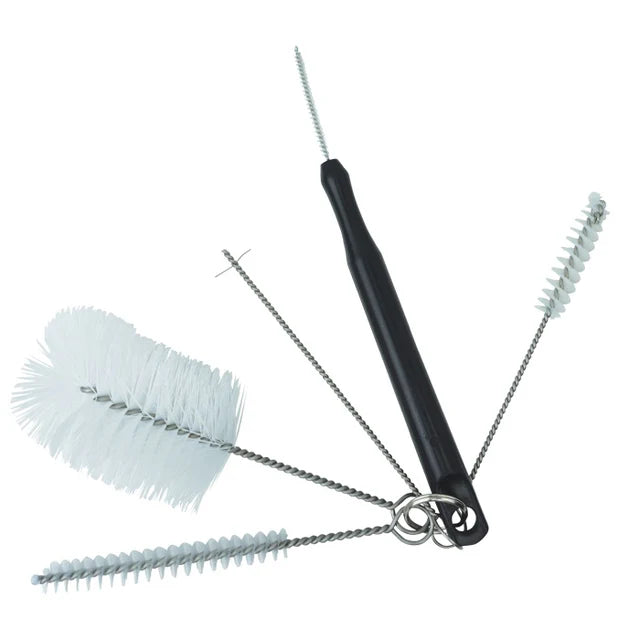 Milk frother cleaning brush set