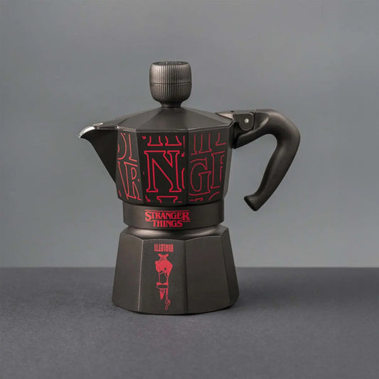 Bialetti Stranger Things Moka Pot 3 Cups Black