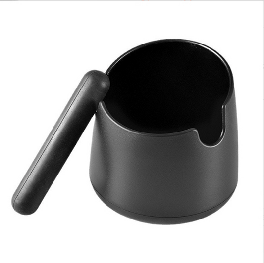 Espresso Knock Box Small, Black, Round Shape