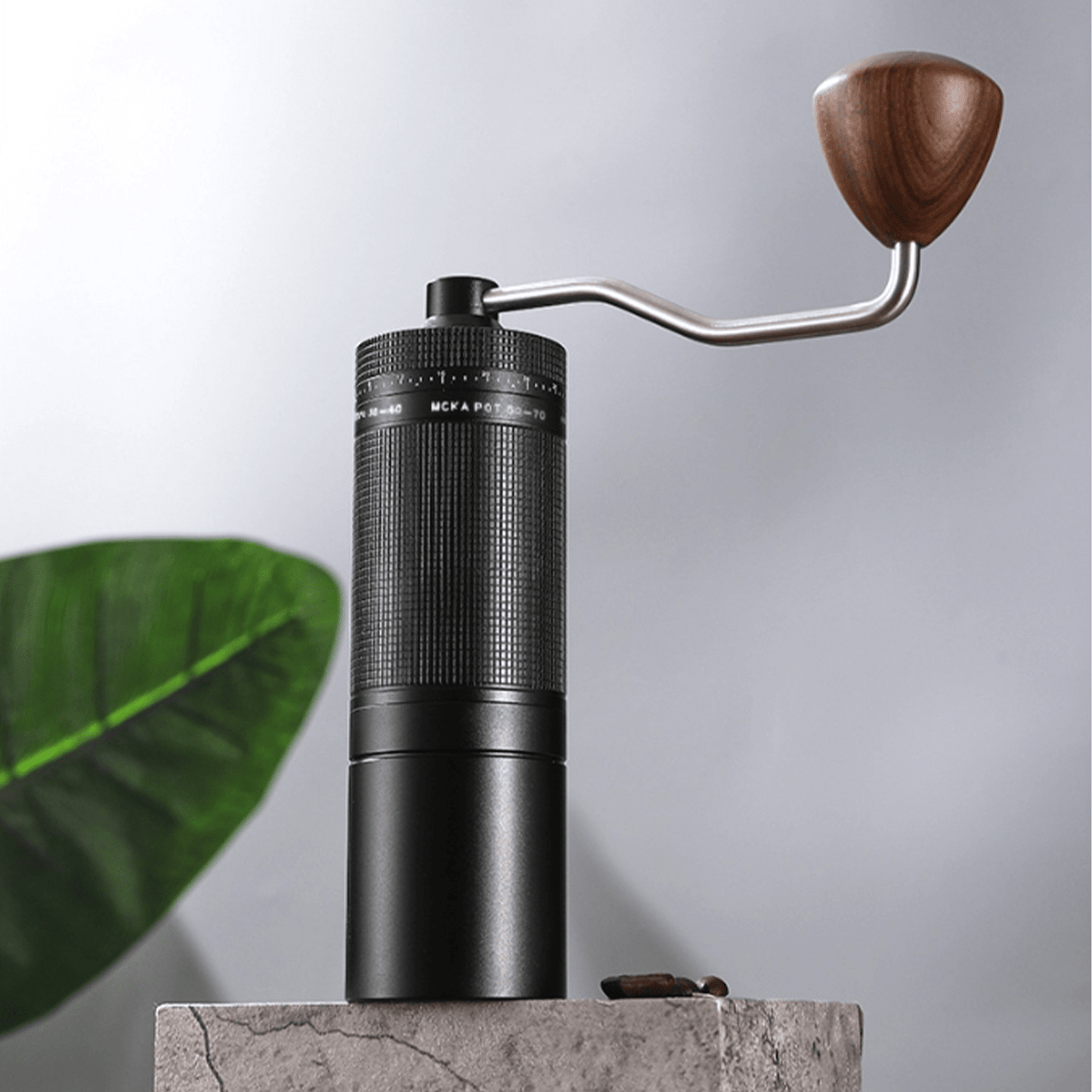 Manual Coffee Grinder, 7 Blades  Black color