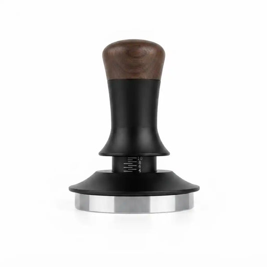 Coffee Tamper 58 mm Spring Black Wood