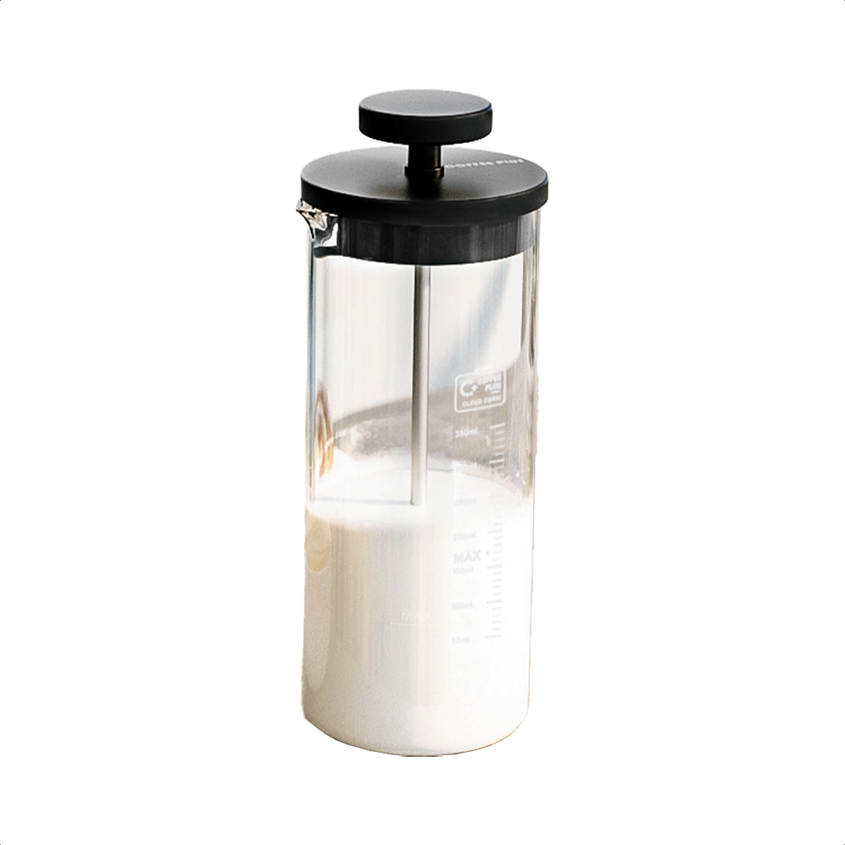 Manual Milk Frother- black 450ml