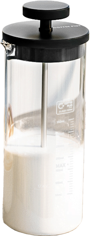 Manual Milk Frother- white 450ml