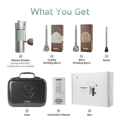 STARESSO Flavor Matrix, Professional Manual Coffee Grinder