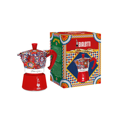 Bialetti D&G Moka Pot 3 Cups Red