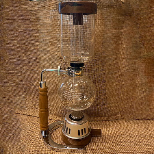 Syphon coffee maker wood