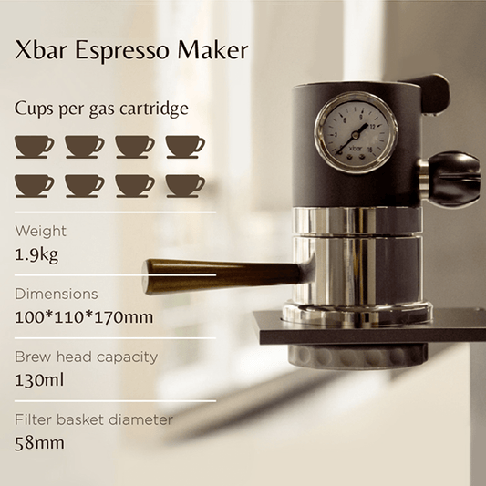 Mini Manual Espresso Machine - X-Bar - Size 58