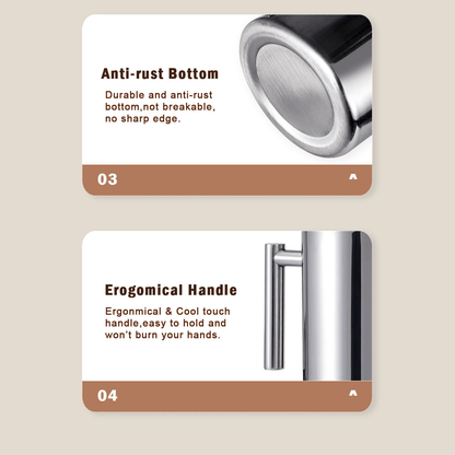 Stainless Steel French Press 800ml