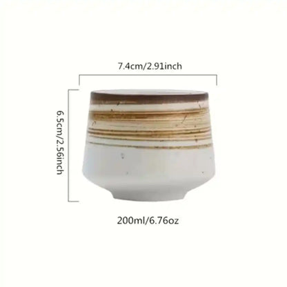 Coffee Ceramic Cup (200ML) Brown