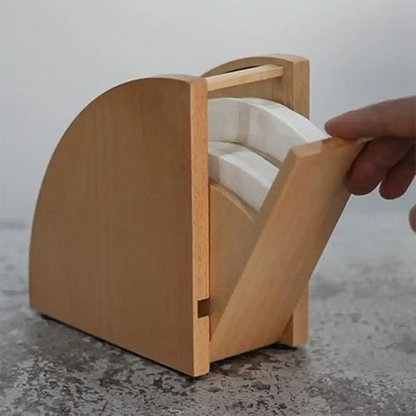 Coffee filter holder wooden