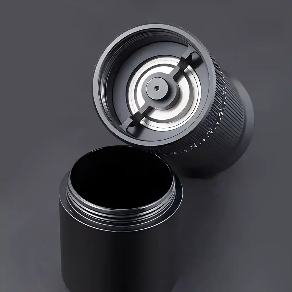 مطحنة قهوة يدوية 5 شفرات تعديل خارجي أسود