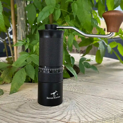 مطحنة قهوة يدوية 5 شفرات تعديل خارجي أسود