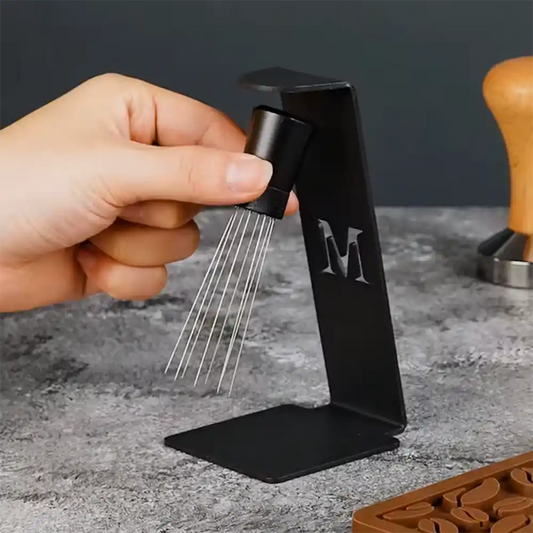 Coffee needle distributor magnet