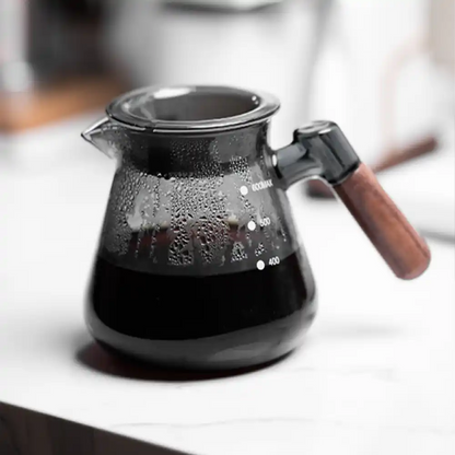 Coffee server 600ML wood handel Gray V60-02