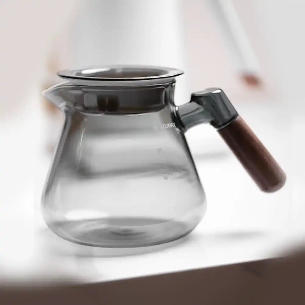 Coffee server 600ML wood handel Gray V60-02