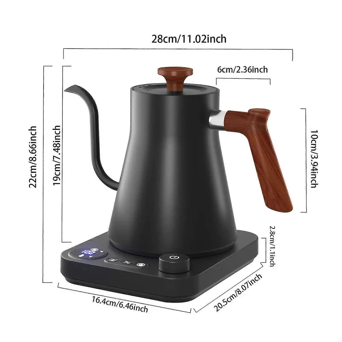 Most Basic Kettel Ever Electric Kettel KT90 PRO BLACK 0.9 L 1200W – History Roastery