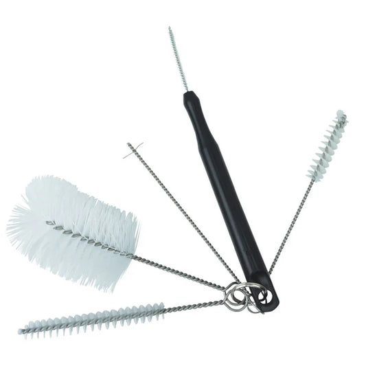 Milk frother cleaning brush set