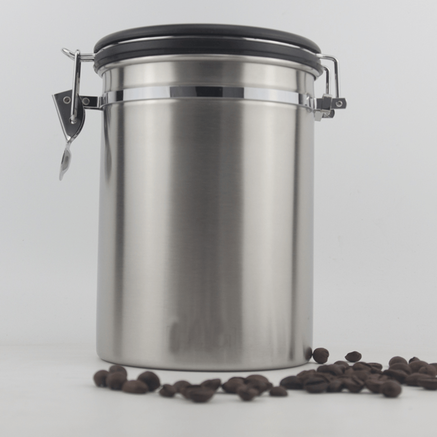 Stainless Steel Coffee Canister 16oz – Silver