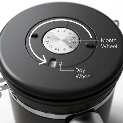 Stainless Steel Coffee Canister 16oz – Silver