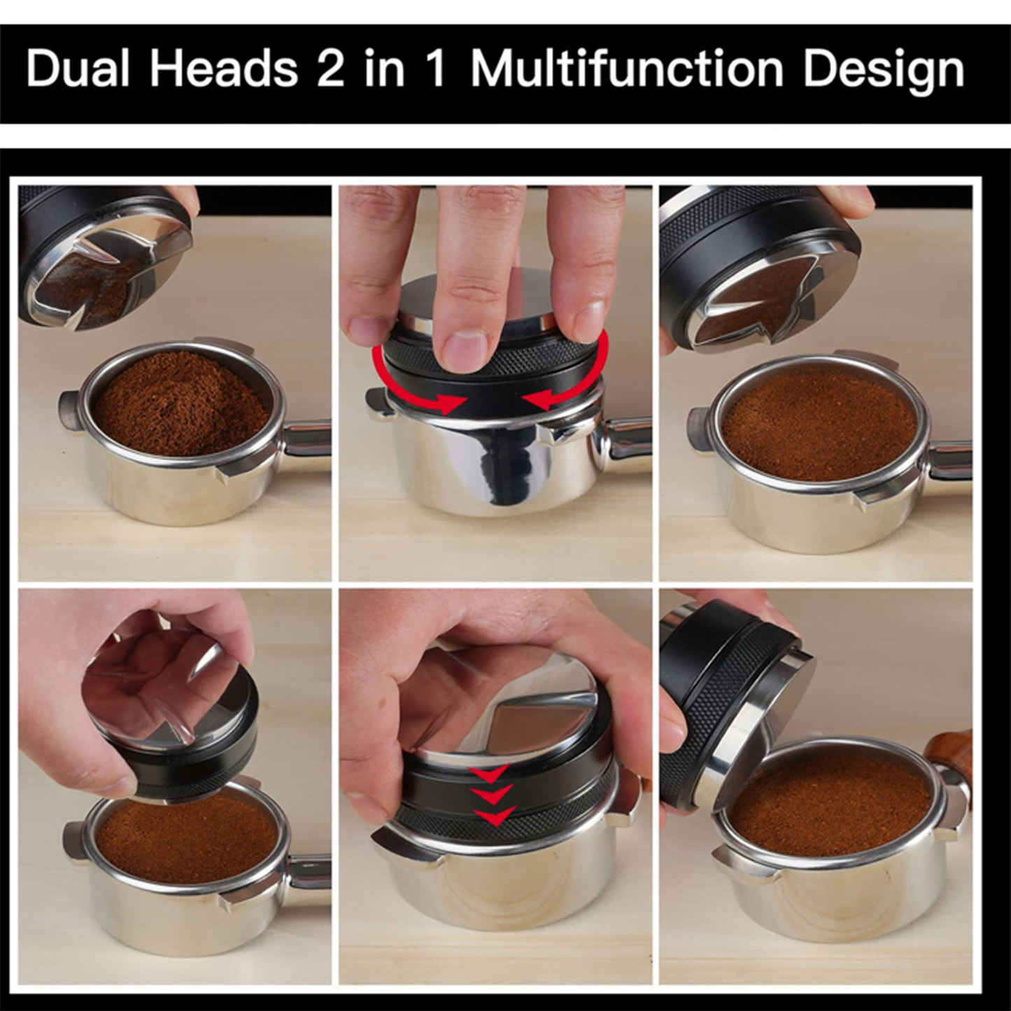 مكبس قهوة خشبي (تامبر)  58 مم