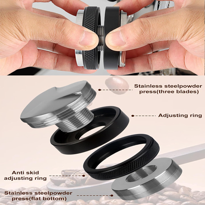 Black Coffee Distributor Tamper 58 1in2 mm