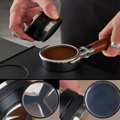 Black Coffee Distributor Tamper 58 1in2 mm